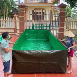Bể bạt PVC dày dặn, chống thấm, chuyên dụng cho nuôi thủy sản